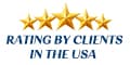 Rating by clients in the USA